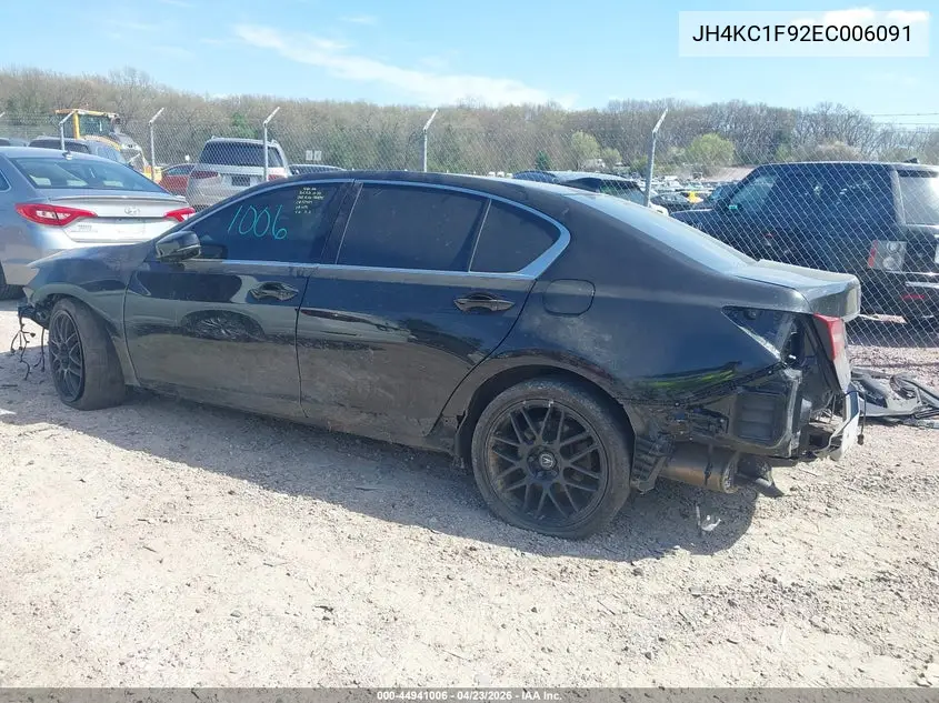 2014 Acura Rlx VIN: JH4KC1F92EC006091 Lot: 44941006
