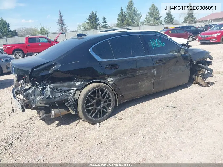 2014 Acura Rlx VIN: JH4KC1F92EC006091 Lot: 44941006
