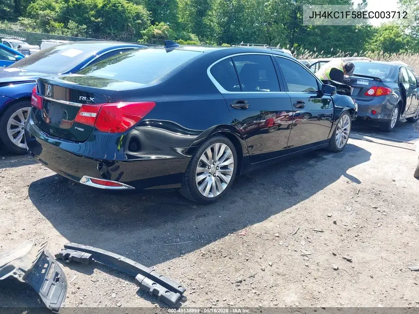 2014 Acura Rlx VIN: JH4KC1F58EC003712 Lot: 45138999