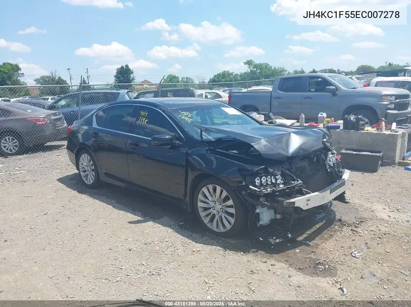 2014 Acura Rlx VIN: JH4KC1F55EC007278 Lot: 45151398