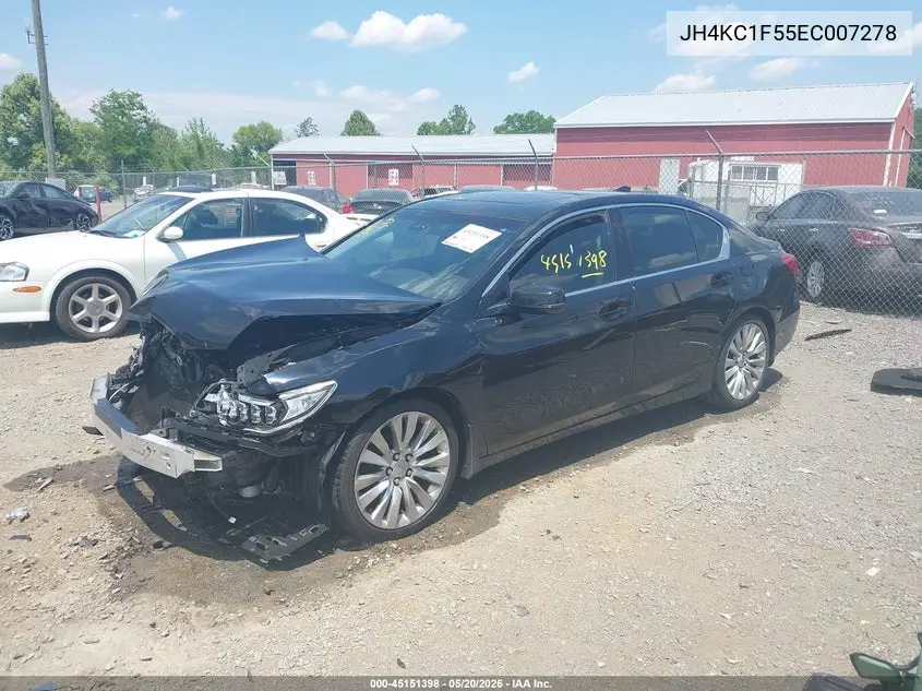 2014 Acura Rlx VIN: JH4KC1F55EC007278 Lot: 45151398