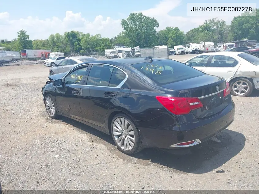 2014 Acura Rlx VIN: JH4KC1F55EC007278 Lot: 45151398