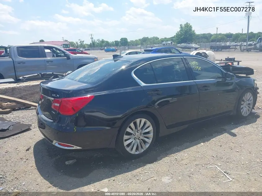 2014 Acura Rlx VIN: JH4KC1F55EC007278 Lot: 45151398