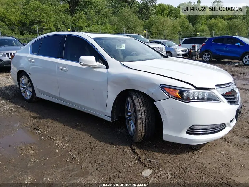 2014 Acura Rlx Sport Hybrid Technology Package VIN: JH4KC2F58EC000296 Lot: 45337206