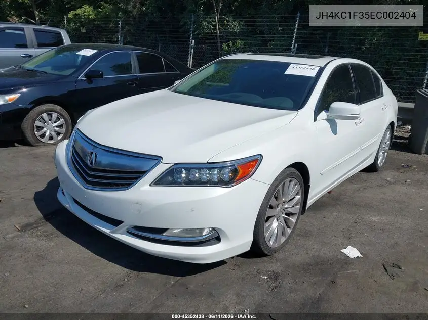 2014 Acura Rlx VIN: JH4KC1F35EC002404 Lot: 45352438