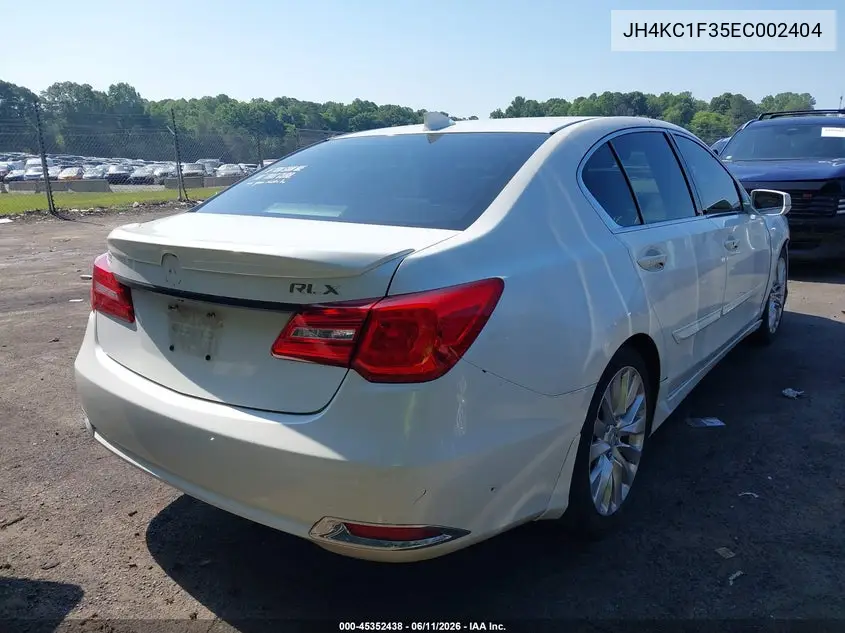 2014 Acura Rlx VIN: JH4KC1F35EC002404 Lot: 45352438