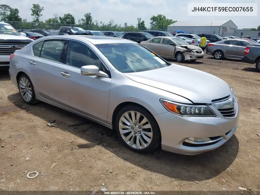 2014 Acura Rlx VIN: JH4KC1F59EC007655 Lot: 45502724