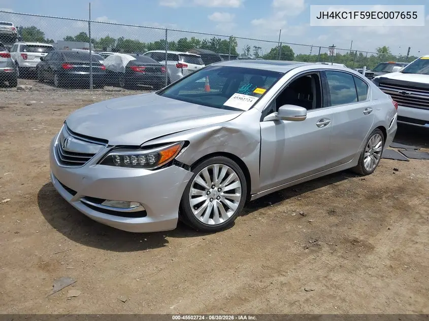 2014 Acura Rlx VIN: JH4KC1F59EC007655 Lot: 45502724