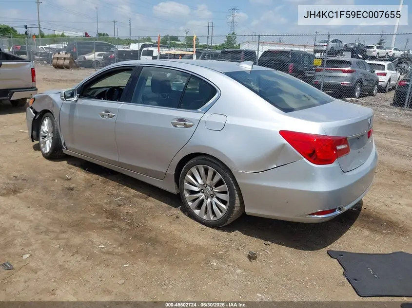 2014 Acura Rlx VIN: JH4KC1F59EC007655 Lot: 45502724