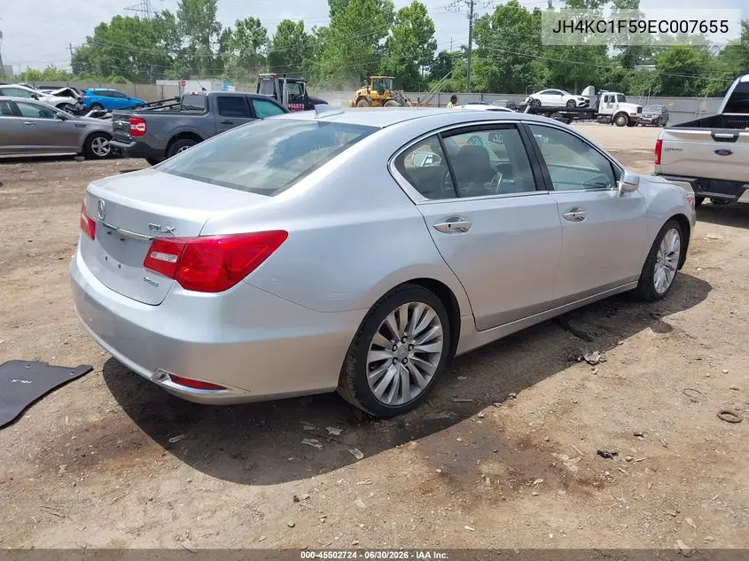 2014 Acura Rlx VIN: JH4KC1F59EC007655 Lot: 45502724