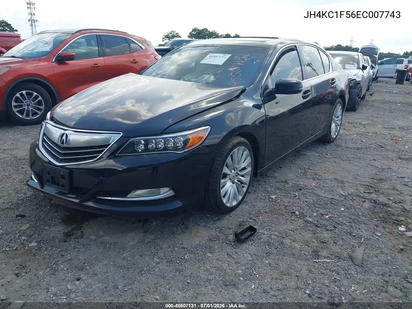 2014 Acura Rlx VIN: JH4KC1F56EC007743 Lot: 45507131