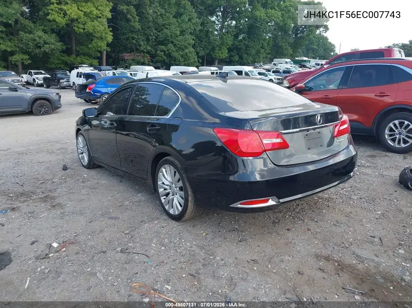 2014 Acura Rlx VIN: JH4KC1F56EC007743 Lot: 45507131