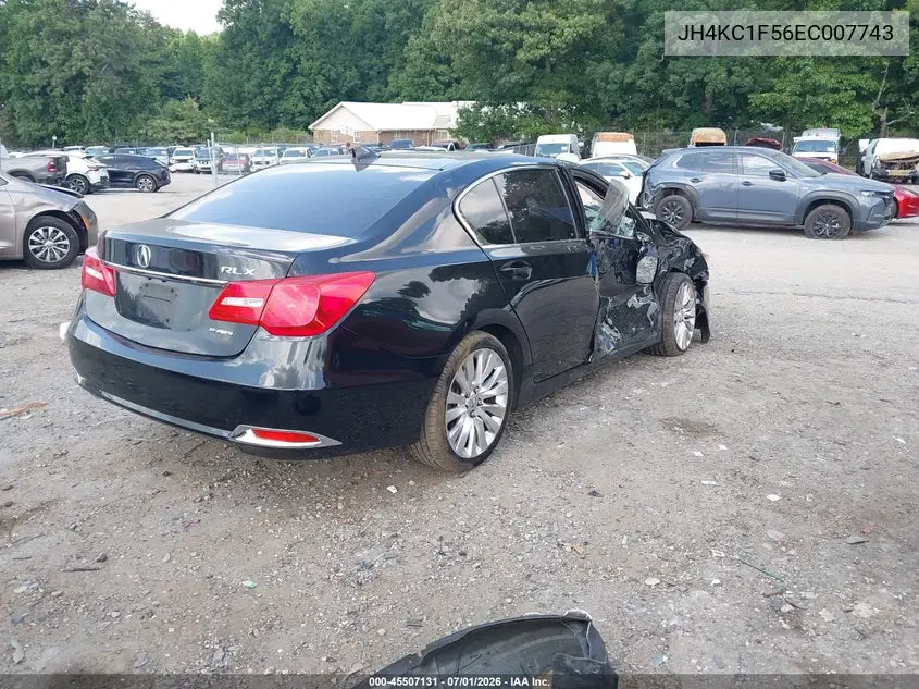 2014 Acura Rlx VIN: JH4KC1F56EC007743 Lot: 45507131