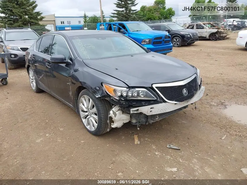 2015 Acura Rlx Tech VIN: JH4KC1F57FC800101 Lot: 30089659