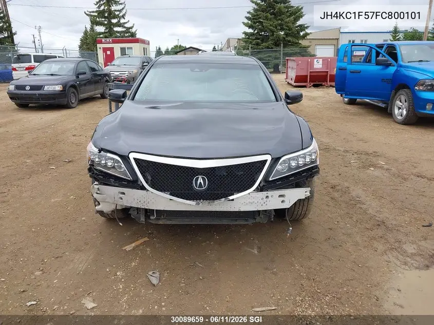 2015 Acura Rlx Tech VIN: JH4KC1F57FC800101 Lot: 30089659