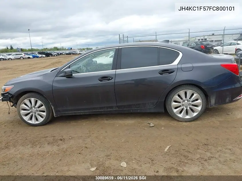 2015 Acura Rlx Tech VIN: JH4KC1F57FC800101 Lot: 30089659