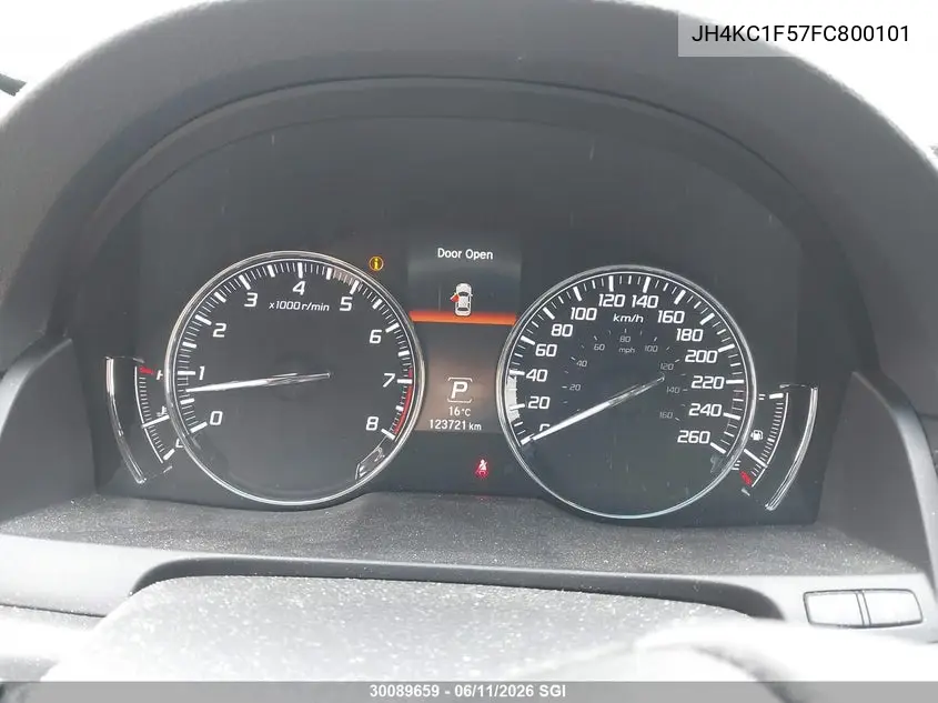 2015 Acura Rlx Tech VIN: JH4KC1F57FC800101 Lot: 30089659