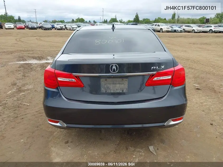 2015 Acura Rlx Tech VIN: JH4KC1F57FC800101 Lot: 30089659