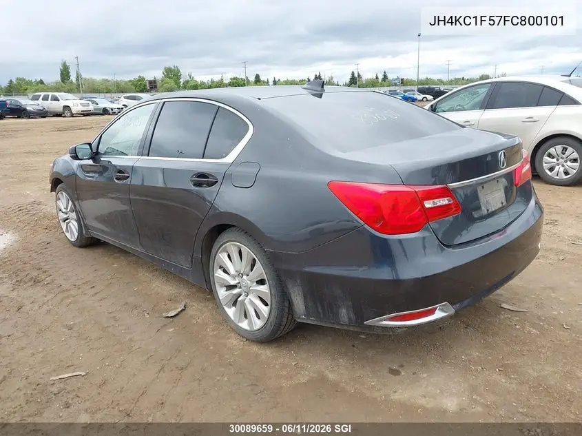 2015 Acura Rlx Tech VIN: JH4KC1F57FC800101 Lot: 30089659