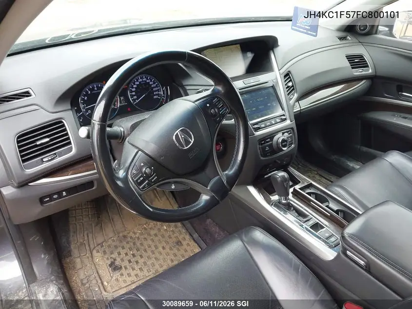 2015 Acura Rlx Tech VIN: JH4KC1F57FC800101 Lot: 30089659