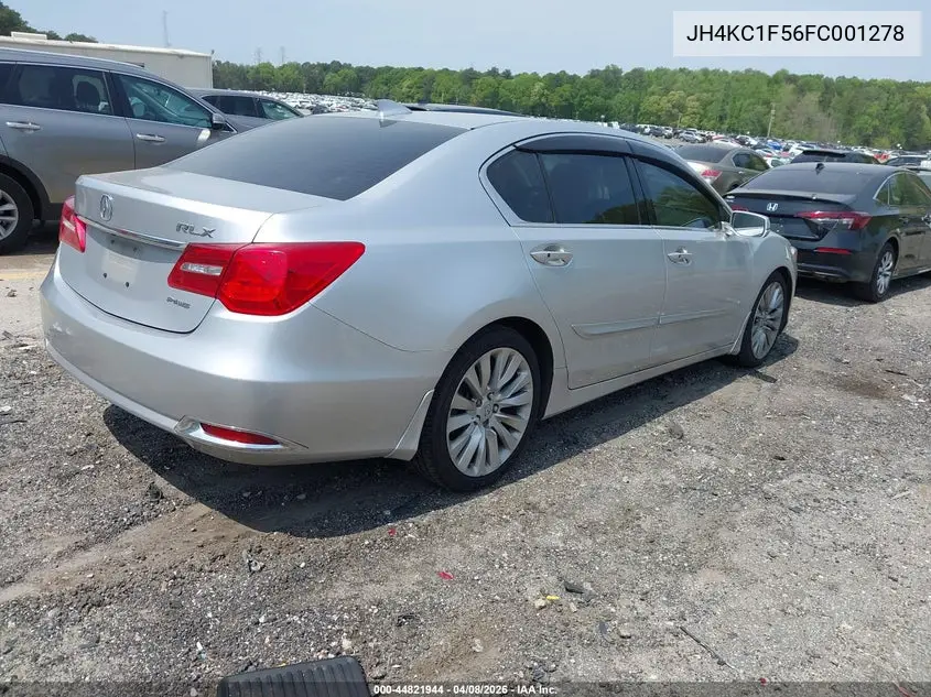 2015 Acura Rlx VIN: JH4KC1F56FC001278 Lot: 44821944