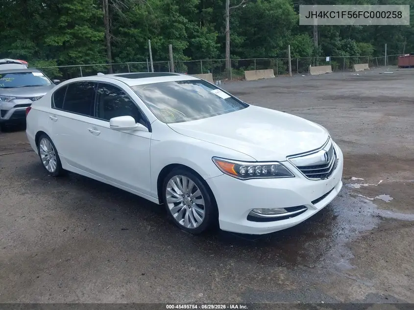 2015 Acura Rlx VIN: JH4KC1F56FC000258 Lot: 45495754