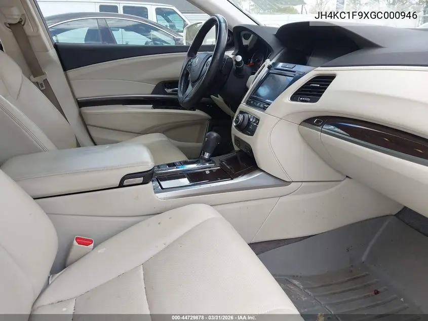 2016 Acura Rlx Advance Package VIN: JH4KC1F9XGC000946 Lot: 44729878