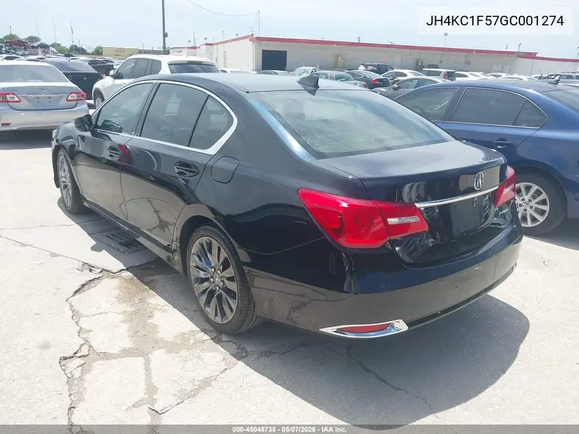 2016 Acura Rlx Technology Package VIN: JH4KC1F57GC001274 Lot: 45048738