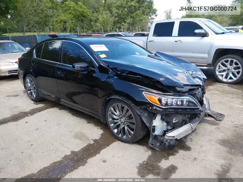 2016 Acura Rlx Technology Package VIN: JH4KC1F57GC000724 Lot: 45058497