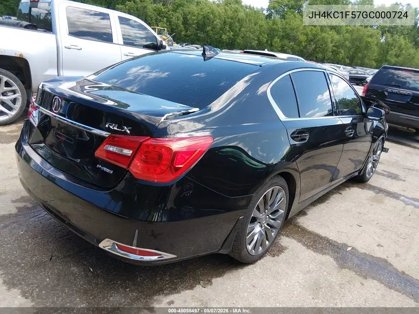 2016 Acura Rlx Technology Package VIN: JH4KC1F57GC000724 Lot: 45058497