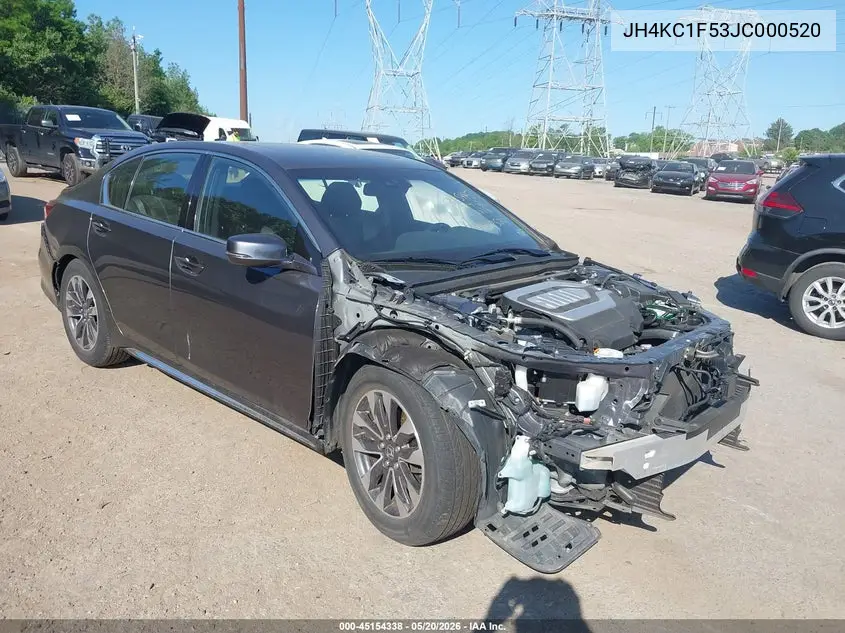 2018 Acura Rlx VIN: JH4KC1F53JC000520 Lot: 45154338