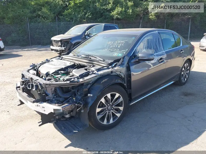 2018 Acura Rlx VIN: JH4KC1F53JC000520 Lot: 45154338