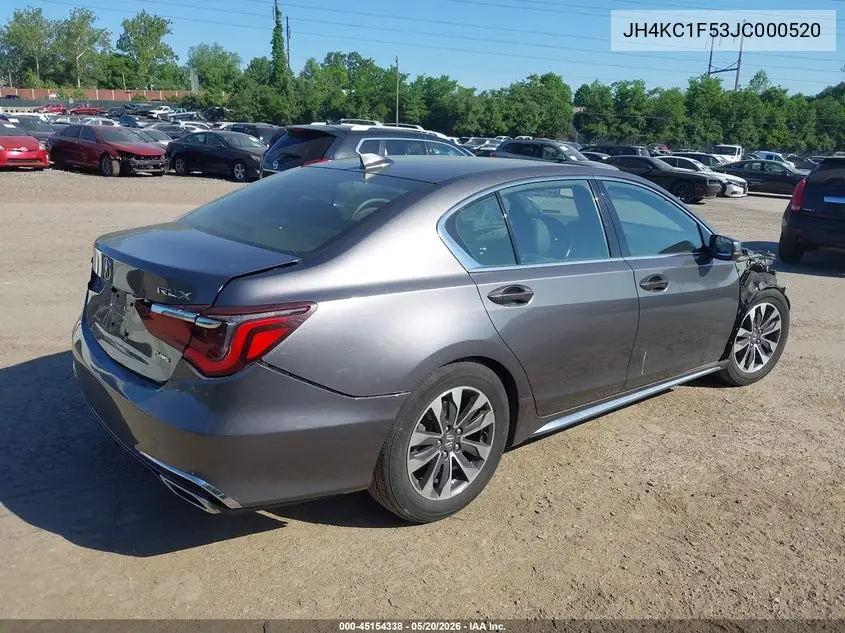 2018 Acura Rlx VIN: JH4KC1F53JC000520 Lot: 45154338