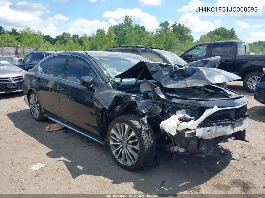 2018 Acura Rlx VIN: JH4KC1F51JC000595 Lot: 45229680