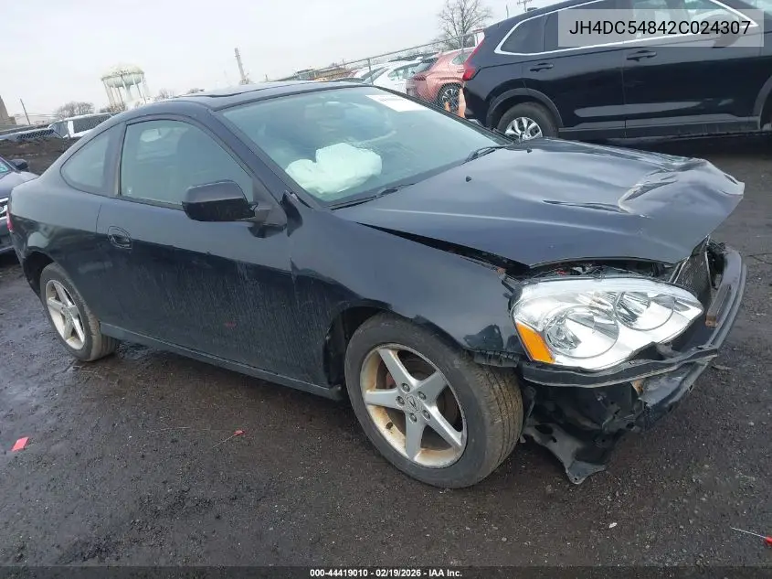 2002 Acura Rsx VIN: JH4DC54842C024307 Lot: 44419010
