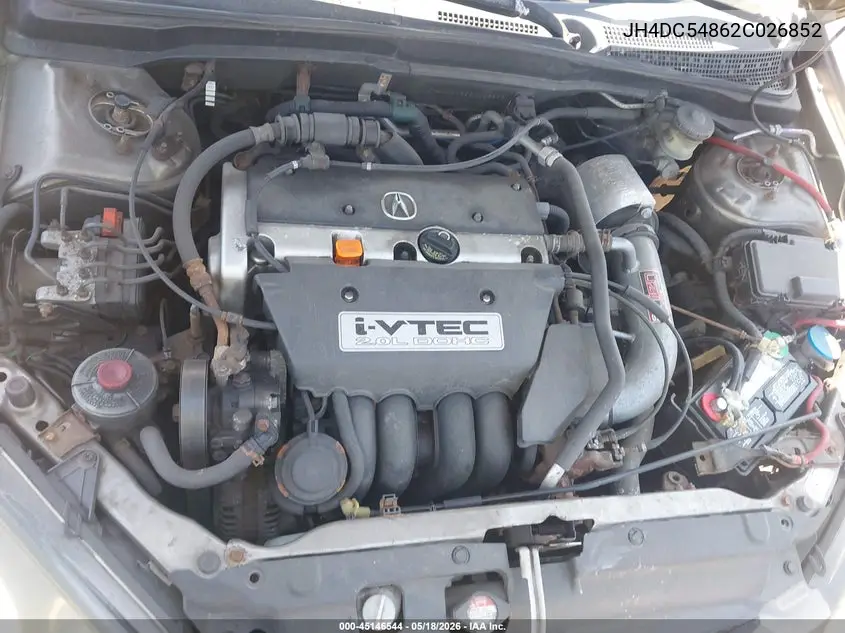 2002 Acura Rsx VIN: JH4DC54862C026852 Lot: 45146544