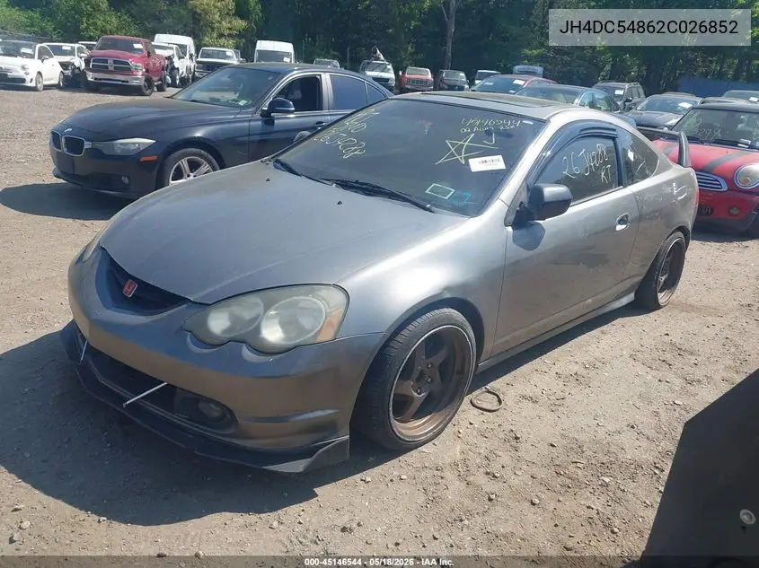 2002 Acura Rsx VIN: JH4DC54862C026852 Lot: 45146544
