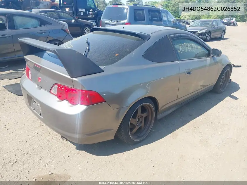2002 Acura Rsx VIN: JH4DC54862C026852 Lot: 45146544