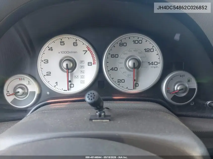 2002 Acura Rsx VIN: JH4DC54862C026852 Lot: 45146544