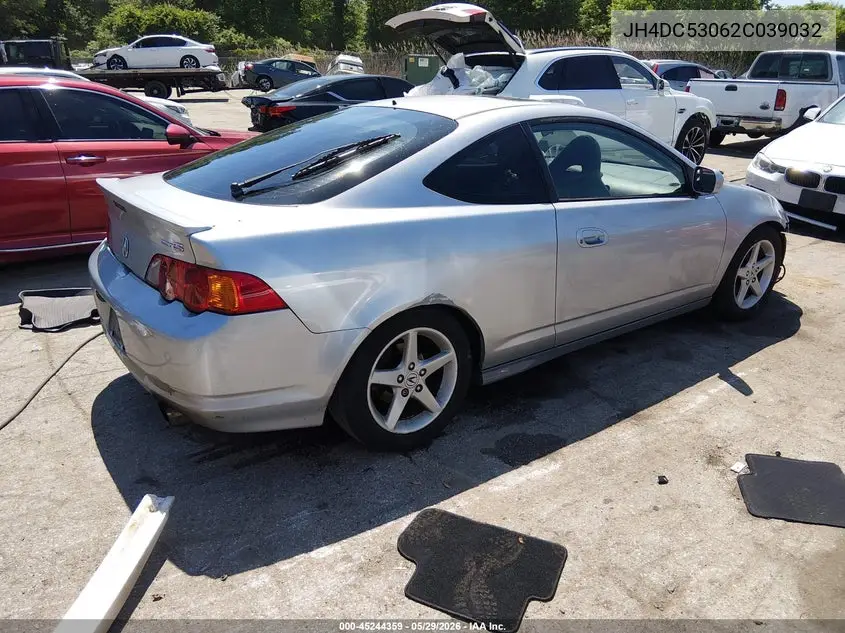 2002 Acura Rsx Type S VIN: JH4DC53062C039032 Lot: 45244359