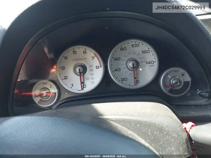 2002 Acura Rsx VIN: JH4DC54872C029999 Lot: 45329397