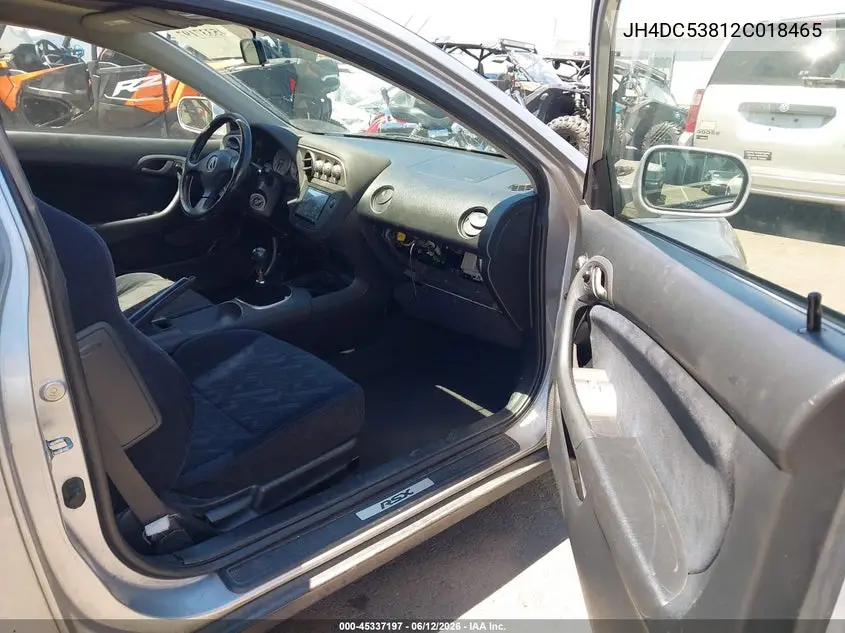 2002 Acura Rsx VIN: JH4DC53812C018465 Lot: 45337197