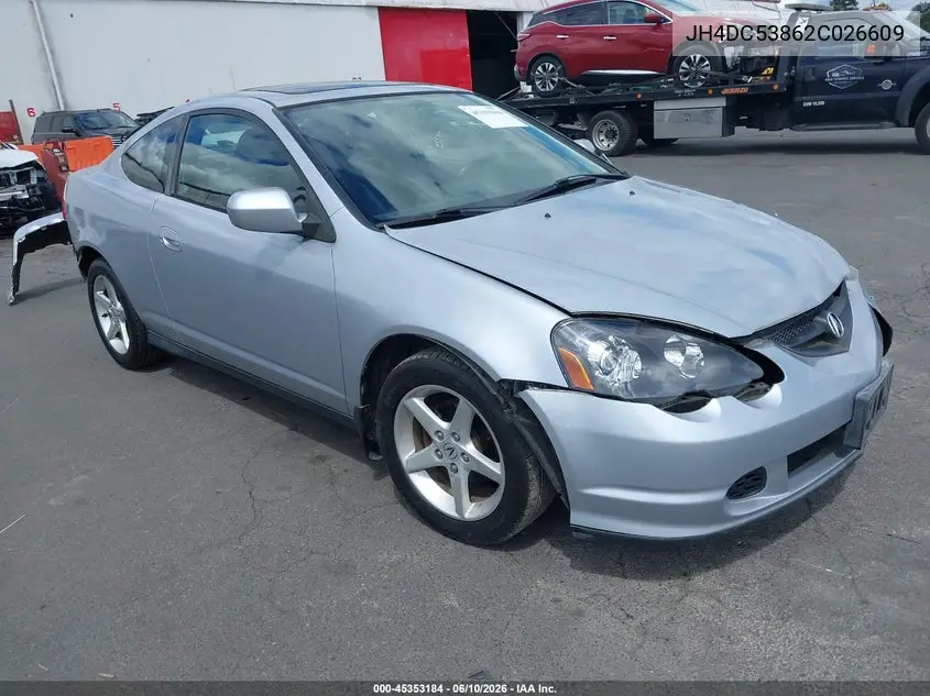 2002 Acura Rsx VIN: JH4DC53862C026609 Lot: 45353184