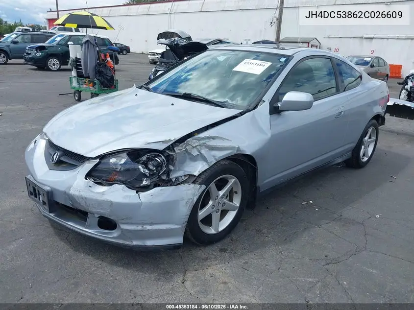 2002 Acura Rsx VIN: JH4DC53862C026609 Lot: 45353184
