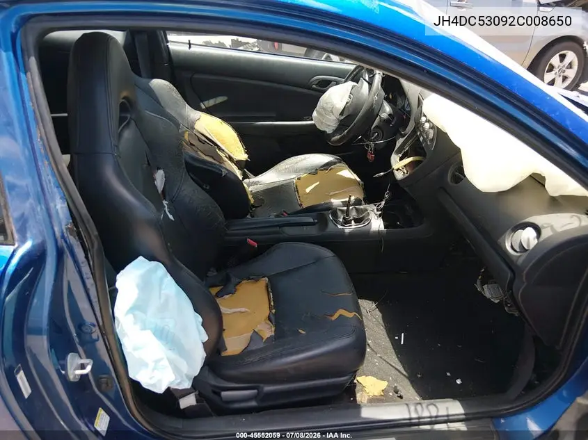 2002 Acura Rsx Type S VIN: JH4DC53092C008650 Lot: 45552059