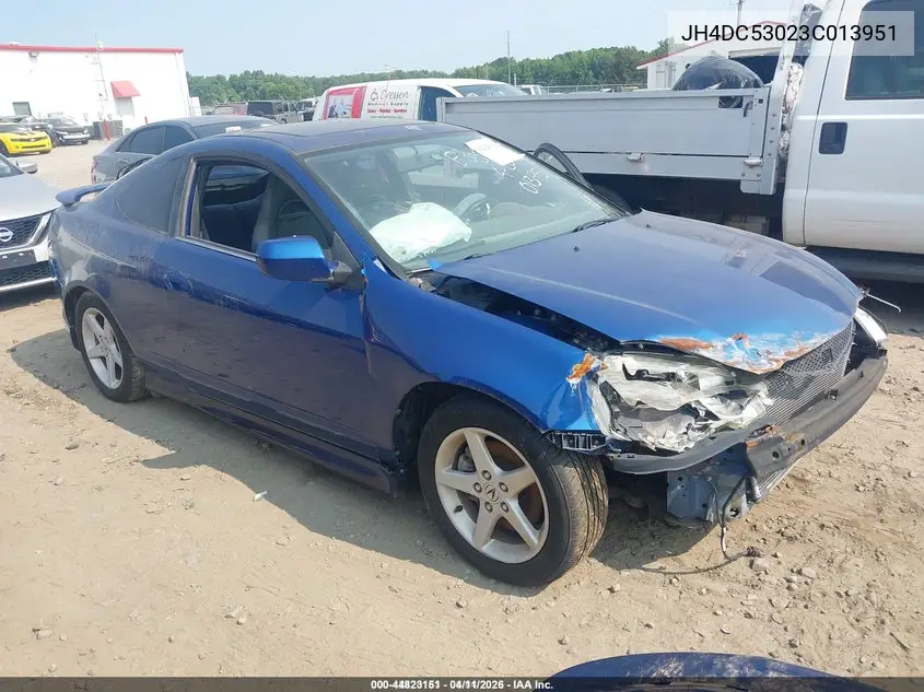 2003 Acura Rsx Type S VIN: JH4DC53023C013951 Lot: 44823151