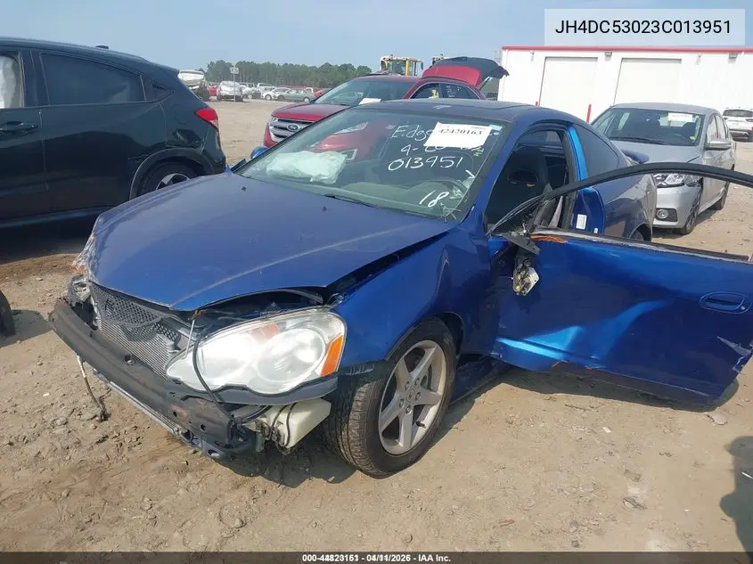 2003 Acura Rsx Type S VIN: JH4DC53023C013951 Lot: 44823151