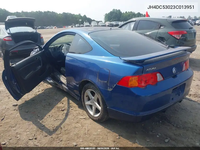 2003 Acura Rsx Type S VIN: JH4DC53023C013951 Lot: 44823151