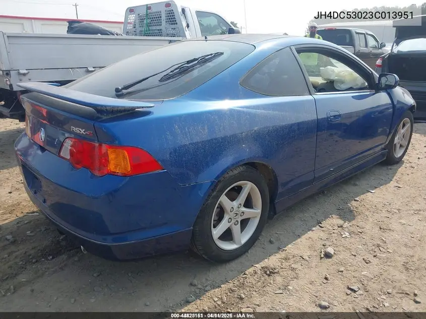 2003 Acura Rsx Type S VIN: JH4DC53023C013951 Lot: 44823151