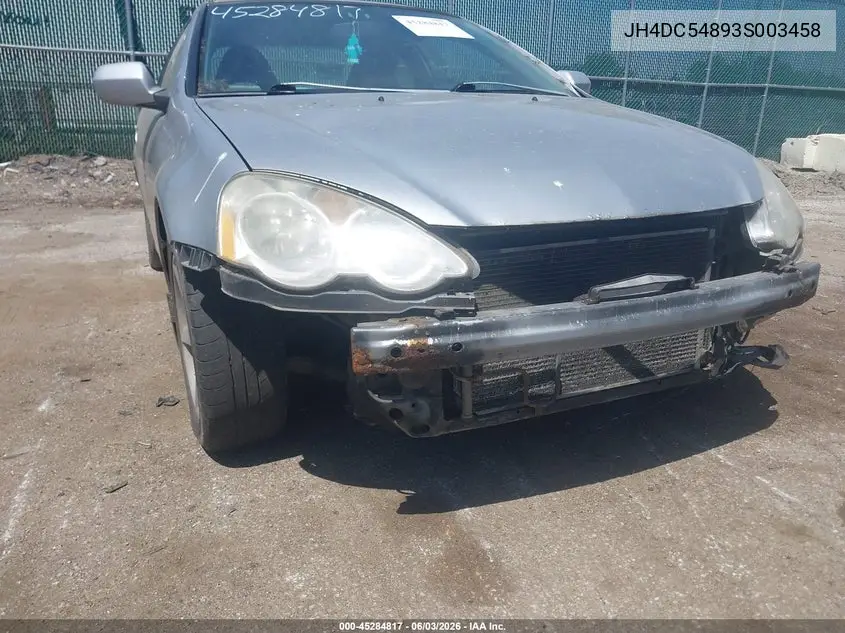 2003 Acura Rsx VIN: JH4DC54893S003458 Lot: 45284817